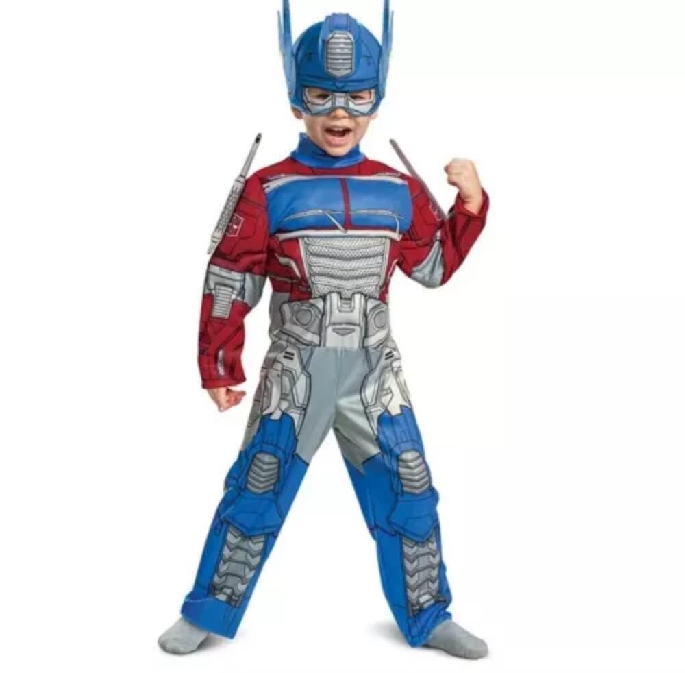 Transformers Optimus Prime 3T-4T Muscle Costume Halloween Toddler 2 PC Cosplay
